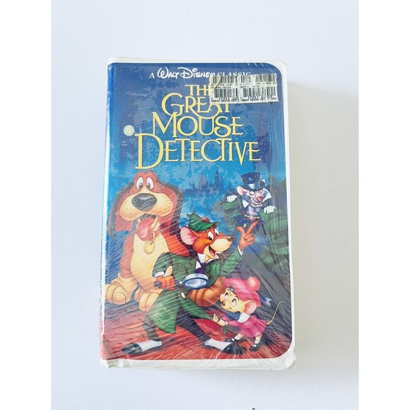 THE GREAT MOUSE DETECTIVE Walt Disney Classics Rare VHS 1360 Black Diamond NEW - Picture 1 of 4
